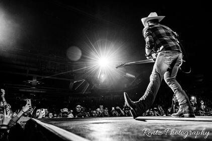 Check out the photos from Justin Moore's concert with Priscilla Block & Jake McVey at Truist Arena on February 9th, 2023.