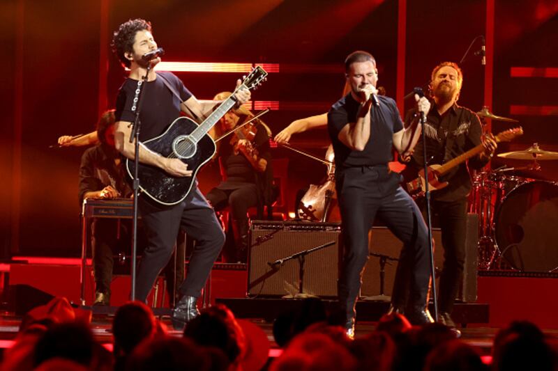 Dan + Shay perform onstage