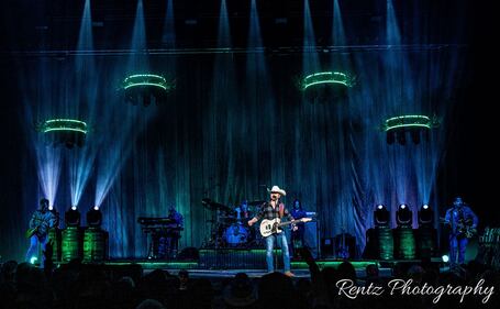 Check out the photos from Justin Moore's concert with Priscilla Block & Jake McVey at Truist Arena on February 9th, 2023.