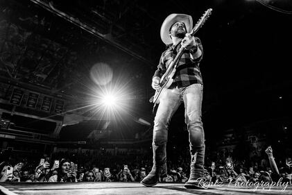 Check out the photos from Justin Moore's concert with Priscilla Block & Jake McVey at Truist Arena on February 9th, 2023.