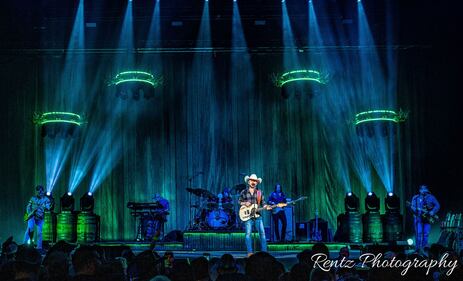 Check out the photos from Justin Moore's concert with Priscilla Block & Jake McVey at Truist Arena on February 9th, 2023.