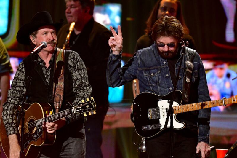 Brooks & Dunn perform onstage