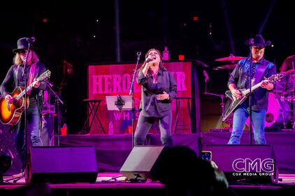 Big & Rich hit the stage on Friday night, February 23, 2024, at the San Antonio Rodeo with a big show! Celebrating our service men and women, vets, and heroes, they performed their hits. Gretchen Wilson came out a few songs into the set to sing even more amazing songs, and the crowd loved every minute of it.