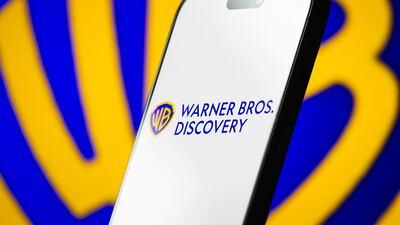 The logo of Warner Bros. Discovery, Inc.