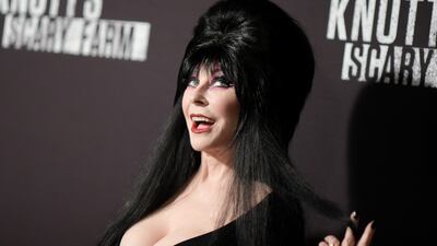 Cassandra Peterson attends the 2016 Knott's Scary Farm Black Carpet Event at Knott's Berry Farm on Friday, Sept. 30, 2016, in Buena Park, Calif. Keep clicking to see more photos from her career.