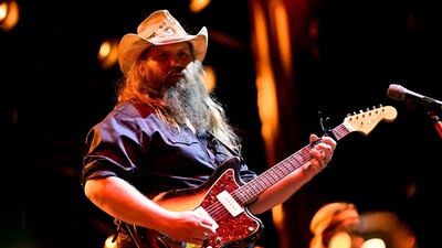 ATLive 2022
ATLANTA, GEORGIA - NOVEMBER 12: Chris Stapleton performs onstage during ATLive 2022 at Mercedes-Benz Stadium on November 12, 2022 in Atlanta, Georgia. (Photo by Adam Hagy/Getty Images for ABA)