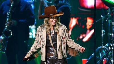 AUSTIN, TEXAS - APRIL 07: Lainey Wilson performs onstage during the 2024 CMT Music Awards at Moody Center on April 07, 2024 in Austin, Texas. (Photo by Hubert Vestil/Getty Images)