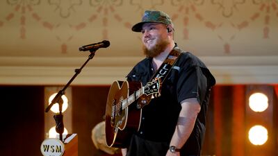 NASHVILLE, TENNESSEE: In this image released on March 19, Luke Combs performs onstage during Opry 100: A Live Celebration at Grand Ole Opry at the Ryman Auditorium on March 19, 2025 in Nashville, Tennessee. (Photo by Jason Kempin/Getty Images for the Grand Ole Opry)