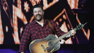 LAS VEGAS, NEVADA - AUGUST 17: Singer/songwriter Chris Young performs during a stop of the Raised on Country World Tour 2019 at MGM Grand Garden Arena on August 17, 2019 in Las Vegas, Nevada. (Photo by Ethan Miller/Getty Images)