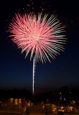 E.L. Hubbard photography
The crowd watches the fireworks at the close of Kettering's annual "Go 4th" Fourth of July celebration at Delco Park Sunday, July 4, 2010.