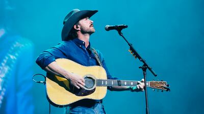 NASHVILLE, TENNESSEE - DECEMBER 05: (EDITORIAL USE ONLY) Riley Green performs onstage for All for the Hall a concert hosted by Keith Urban and Vince Gill benefiting the Country Music Hall of Fame and Museum at Bridgestone Arena on December 05, 2023 in Nashville, Tennessee. (Photo by Jason Kempin/Getty Images for the Country Music Hall of Fame and Museum)