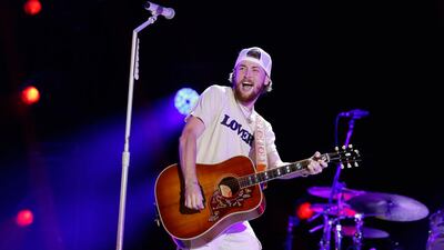 NASHVILLE, TENNESSEE - JUNE 09: Bailey Zimmerman performs onstage during the 2024 CMA Music festival at the Nissan Stadium on June 09, 2024 in Nashville, Tennessee. (Photo by Jason Kempin/Getty Images)